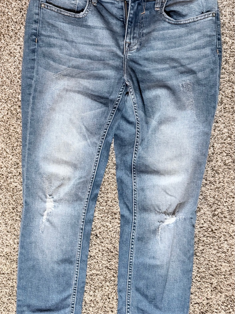 Vigoss Medium Blue Denim Jeans with Contrast Stitching